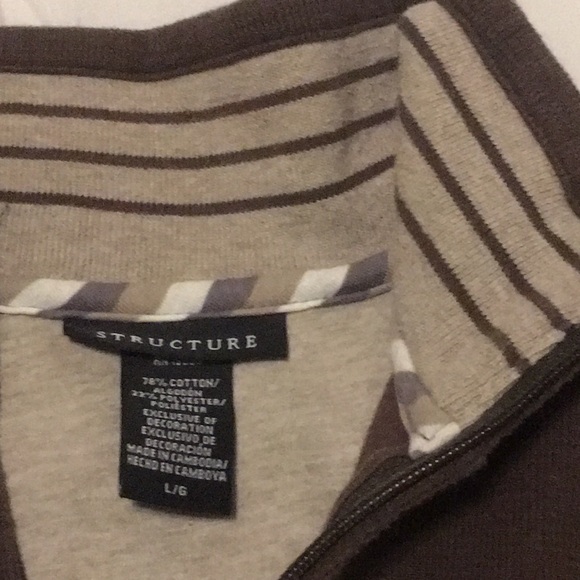 Hip Structure Full-Zip Sweatshirt, Men’s Large - Picture 3 of 3